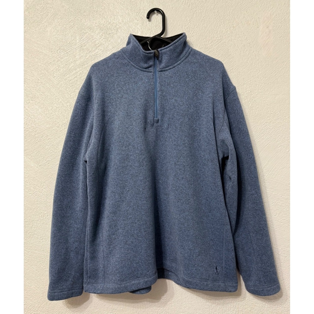Royal Robbins 1/4 Zip Pullover Sweater Jacket Blue 100% Polyester Men's XL